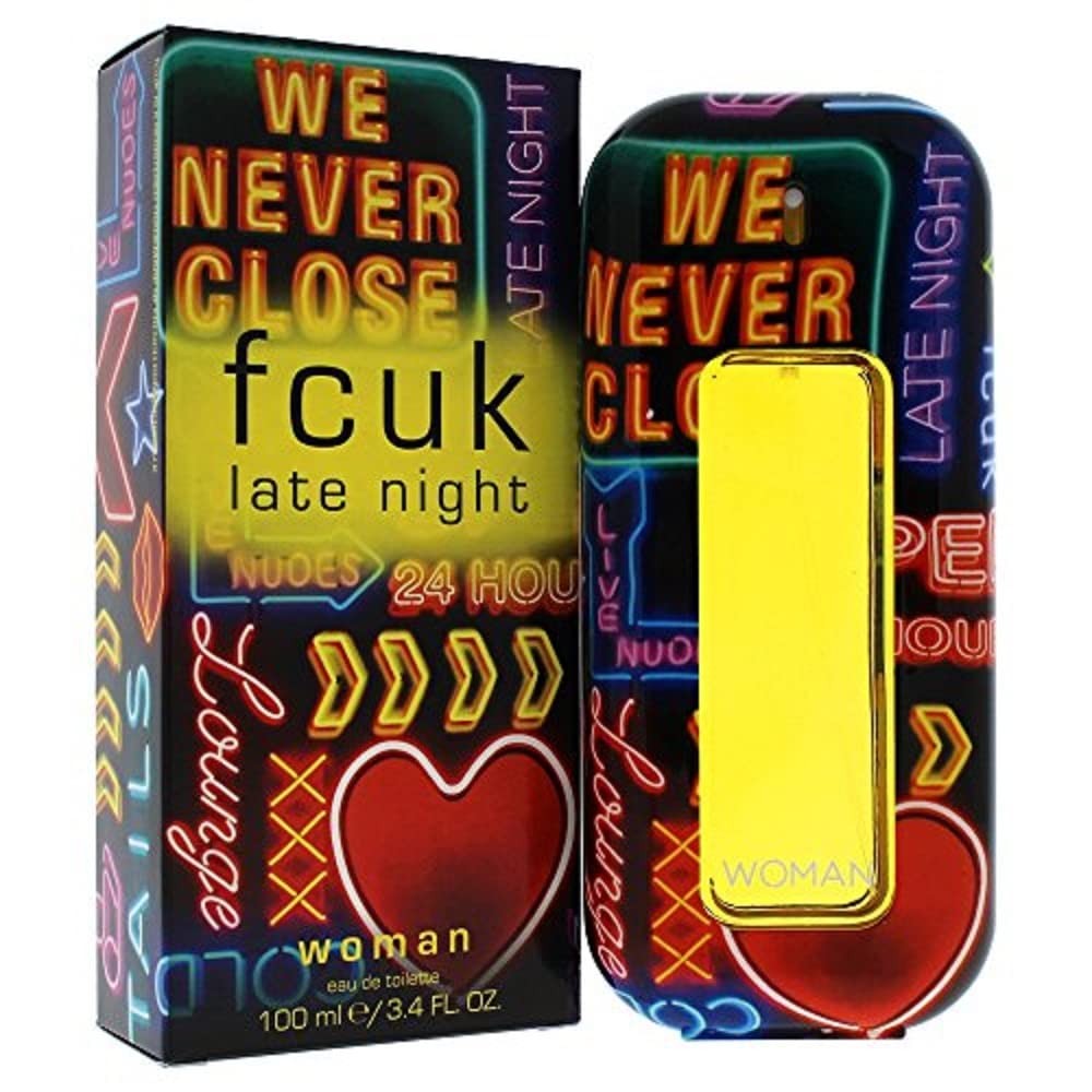FCUK Late Night Eau De Toilette Spray for Women, 3.4 Ounce Beauty & Personal Care FCUK