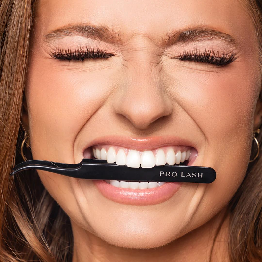 Pro Lash Pro Tweezers for Eyelash Extensions - Precision Lash Tweezers for Women, Patent-Pending Enamel Coated Tweezer for Eyelash Clusters, 10 Plus Beauty and Personal Care Pro Lash
