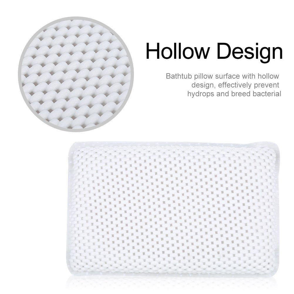 Yosoo Health Gear Bath Pillow, Bath Headrest, PVC Bath Pillow for Neck Back Support Foam Inner Stuff Padding Bathtub Headrest, Helps Support Head Beauty and Personal Care Yosoo