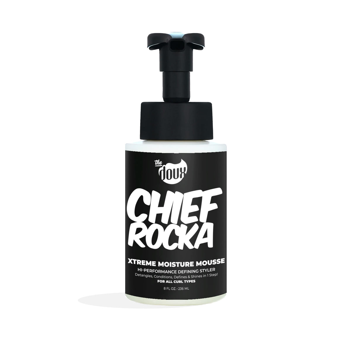Chief Rocka Xtreme Moisture Mousse for Curly Hair - Curl Defining Hair Mousse for Women with Lasting Hold, Frizz Control & Shine - Styling Foam Beauty & Personal Care The Doux
