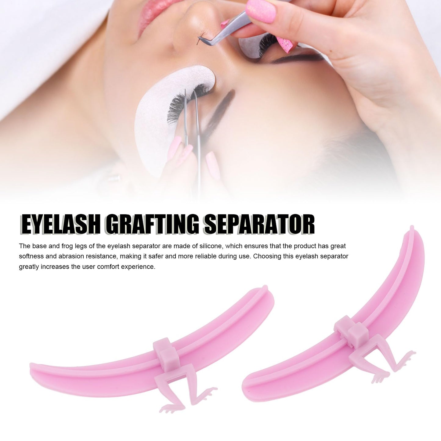 Brrnoo Eyelash Separator Tool, Silicone Base, Washable, Reusable, Smoother Lash Separator Tool for Beauty Salon, Lash Artist Beauty and Personal Care Brrnoo