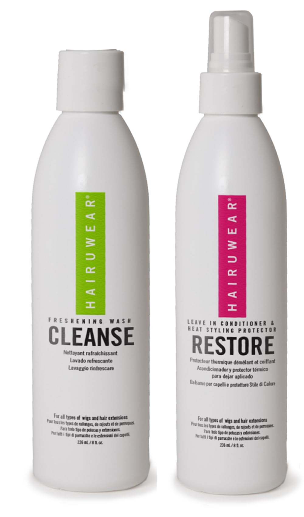 Wig Care Shampoo & Conditioner Kits: 8oz Cleanse, Rstore, Curl, or Control, Wide Tooth Comb or Wig Stand (8oz Cleanse & Restore) Beauty & Personal Care Belle of Hope Mara Ray