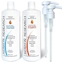 Sulfate Free Shampoo & Conditioner 2 x 1 LITER Bottles Set infused with Moroccan Argan Oil, By Keratin Research post treatment shampoo Beauty & Personal Care KERATIN RESEARCH
