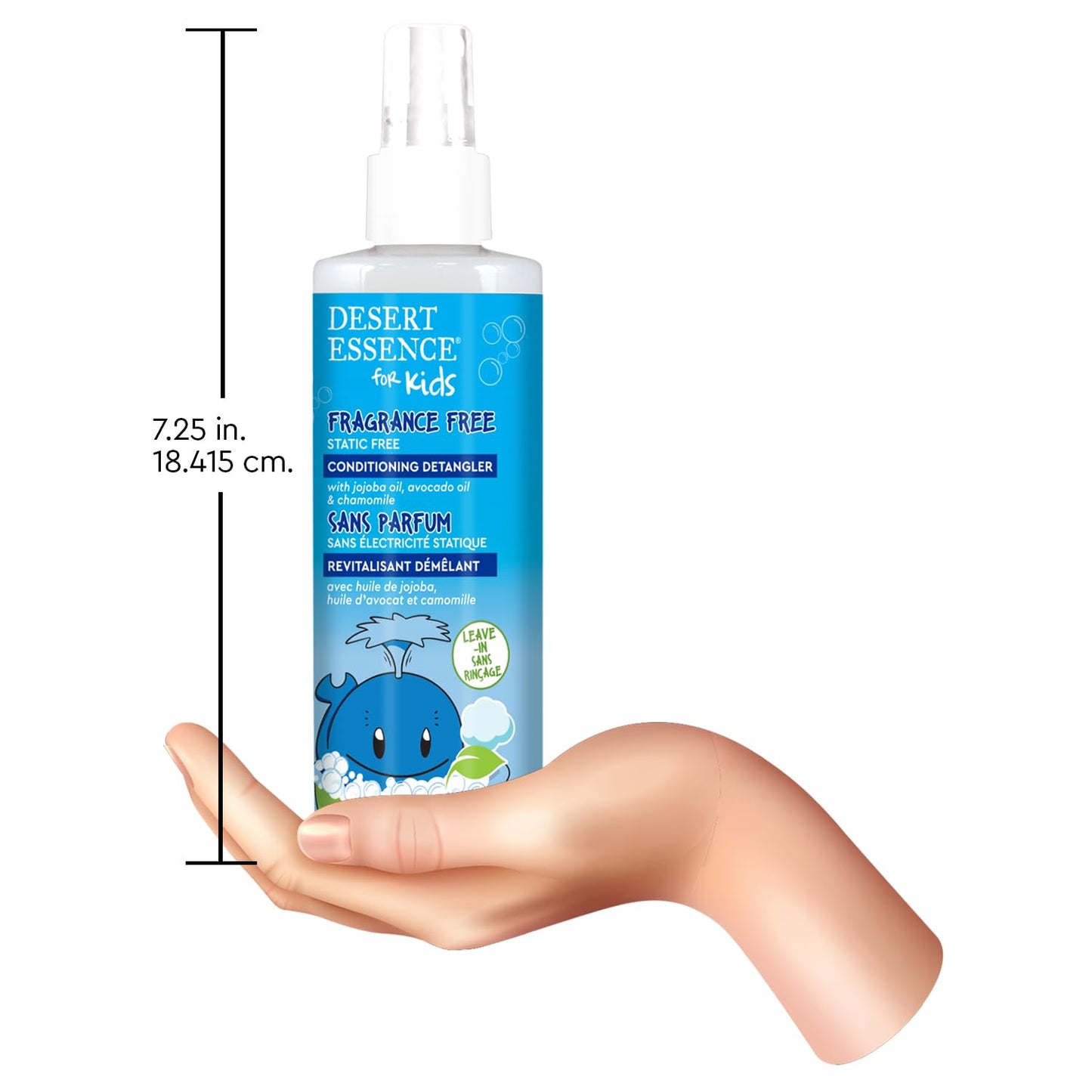 Desert Essence Kids Conditioning Detangler Spray 8.0 fl oz - Vegan, Gluten-Free. Cruelty-Free - Leaves hair smooth, shiny and easy to comb through Beauty & Personal Care Desert Essence