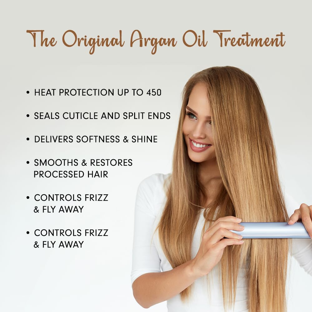 DermOrganic Original Argan Oil of Morocco Leave-In Hair Treatment - Repairs, Protects, Shines, Smooths, 4 oz (1 Pack) Beauty & Personal Care DermOrganic