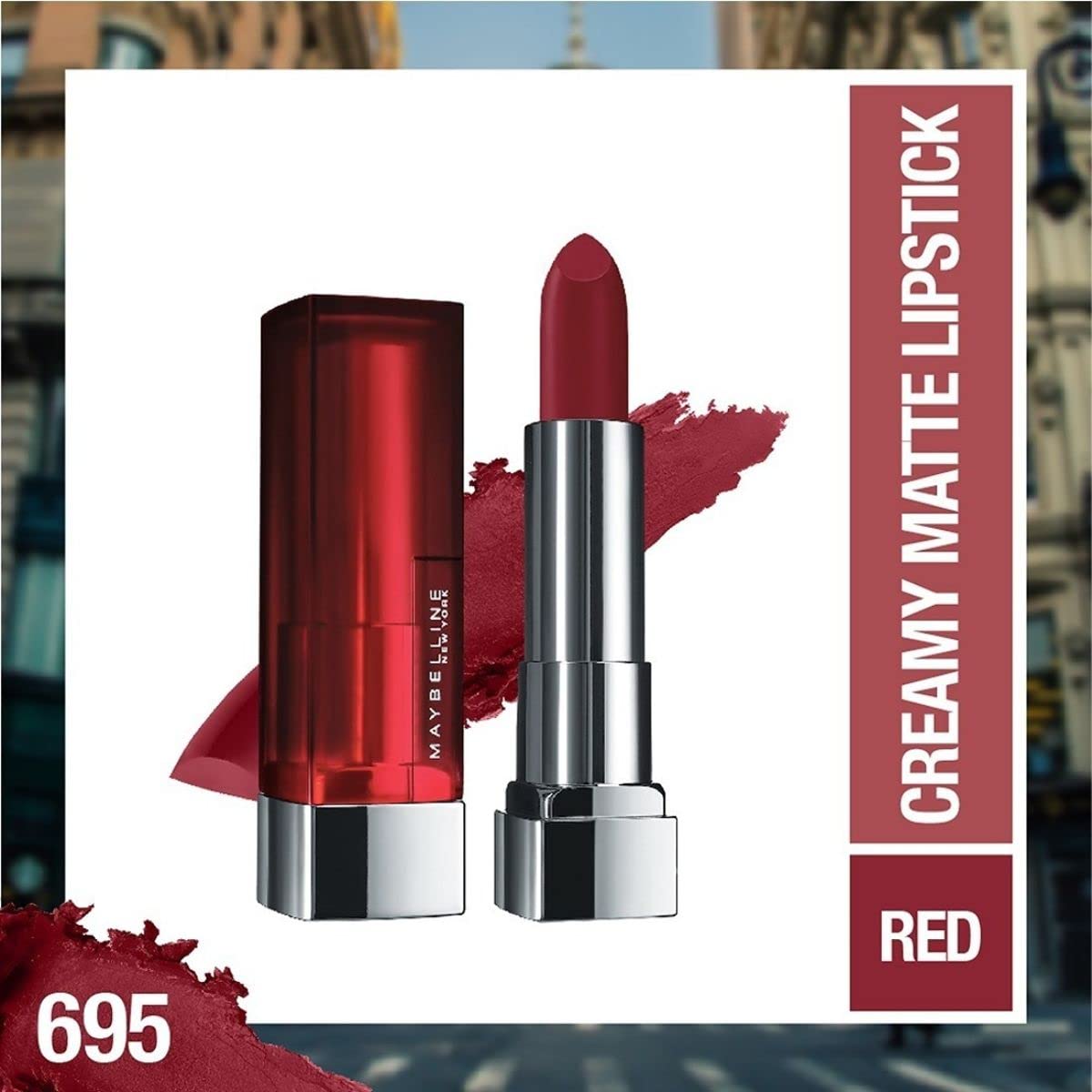 Myb Lip Matte 695 Divine Size 0.15o Maybelline Color Sensational Lip Color Creamy Matte 695 Divine Wine 0.15oz Beauty & Personal Care MAYBELLINE