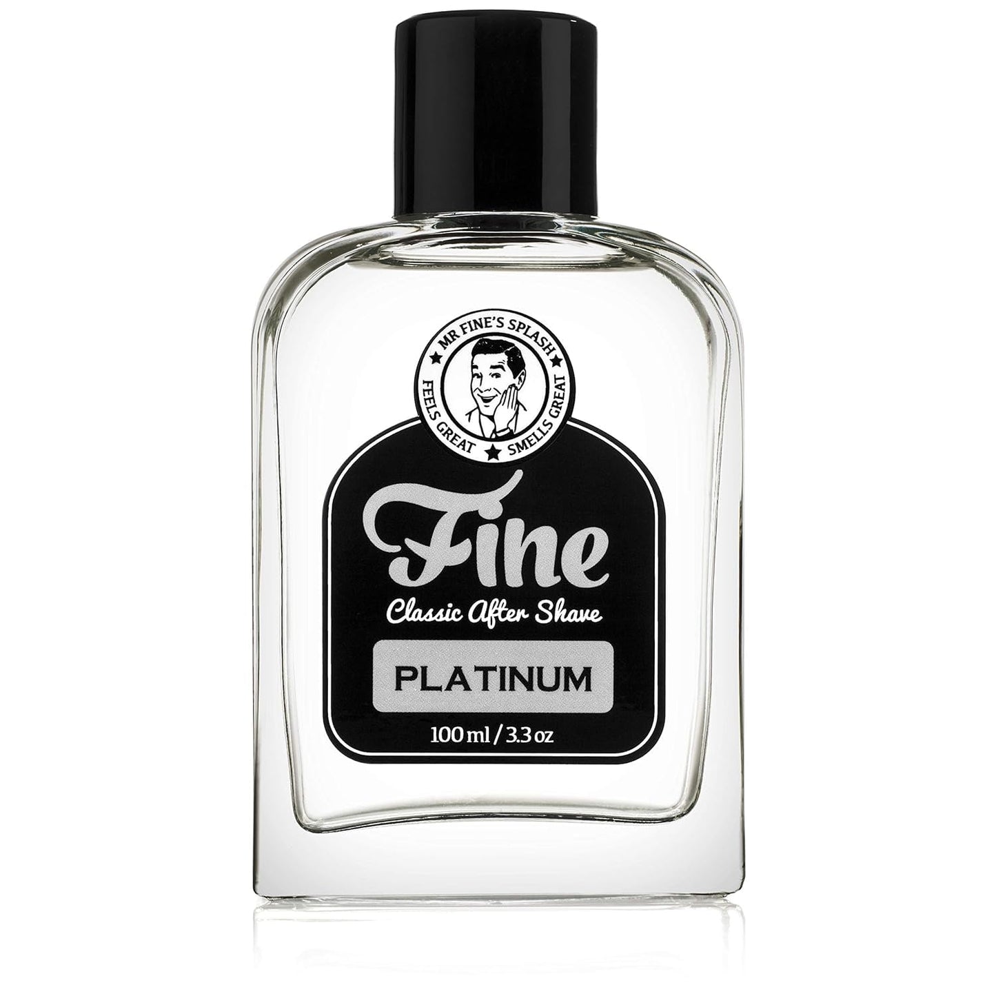 Mr. Fine Men's Aftershave - Platinum Fragrance, Soothing & Toning Post Shave Balm, Calms Razor Burn, Classic Barbershop Feel, Alcohol-Based Formula Beauty and Personal Care Fine