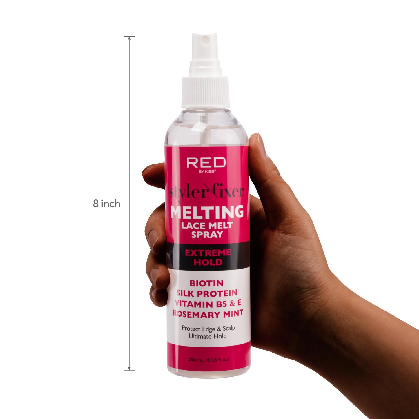 Kiss Lace Melting and Holding Spray - Strong Hair Adhesive for Wigs, Glueless Front Lace Bond (Extreme Hold) Beauty & Personal Care Red by Kiss