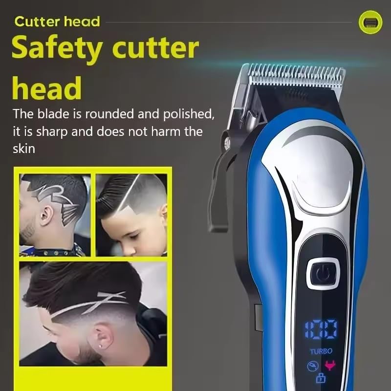 Professional Hair Clippers and Trimmers Set, Cordless Barber Clippers for Hair Cutting Kit (Electric Razor Shavers & Beard/Hair Trimmer Haircut Kit) Beauty and Personal Care QDKVTNDJZ