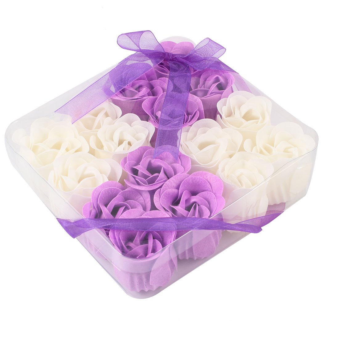 Ruilogod Bath Petals 16 Pcs Purple White Rose Scented (id: 73a 32b 1e3 831 7c9 Beauty and Personal Care Ruilogod
