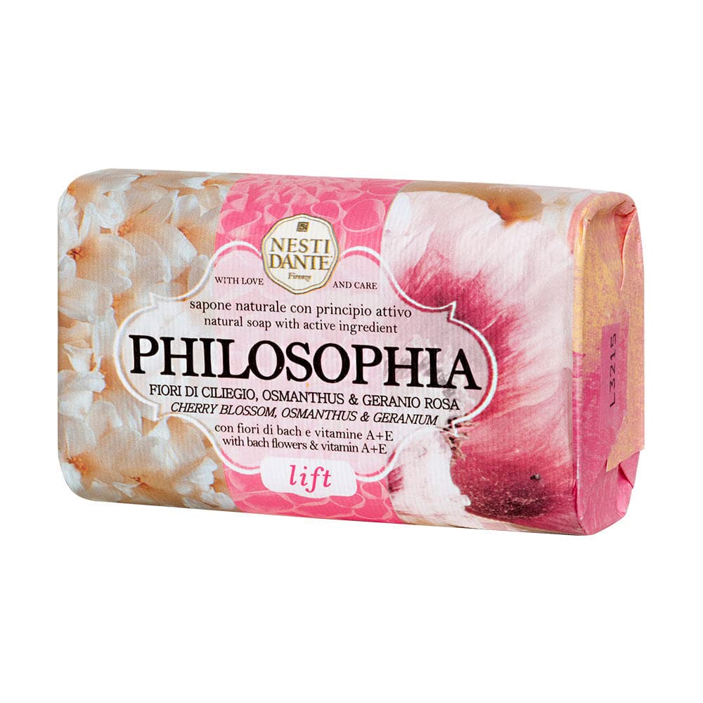 Nesti Dante Philosophia Natural Soap, Lift/Cherry Blossom/Osmanthus and Geranium With Bach Flowers and Vitamin E, 8.8 Ounce Beauty & Personal Care Nesti Dante
