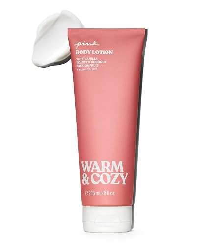 Victoria's Secret PINK Warm & Cozy Fragrance Body Lotion, Notes of Vanilla, Coconut & Passionfruit (8 oz) Beauty & Personal Care Victoria's Secret
