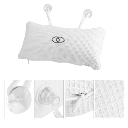 Bath Pillow, Bathtub Spa Cushion with Suction Cups Head Neck Support Soft Mesh Inflatable Bath Tub Rest Comfortable Non Slip Bathroom Relaxation Pad Beauty and Personal Care aqxreight