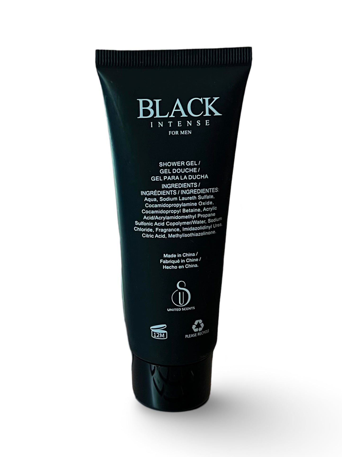 United Scents Black Intense For Men Gift Set, Shower Gel 2.8 Fl Oz, Eau de Toilette 1.7 Fl Oz, After Shave 2.8 Fl Oz - Notes: Sage, Absinthe, Lemon Beauty & Personal Care United Scents
