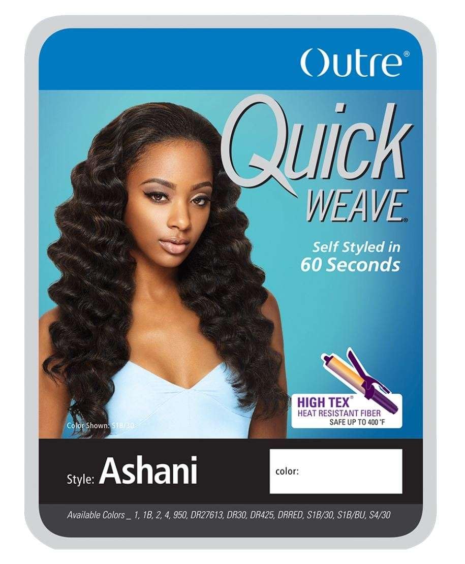 Outre Synthetic Hair Half Wig Quick Weave Ashani (S1B/BU)