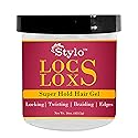 J. AMILA Styling Gel, 16oz - High Hold Loc Gel for Dreads and Braids, Locking, Twisting, and Braiding Hair Gel, Nourishing Vitamin B5 and Aloe Vera Beauty & Personal Care J. AMILA