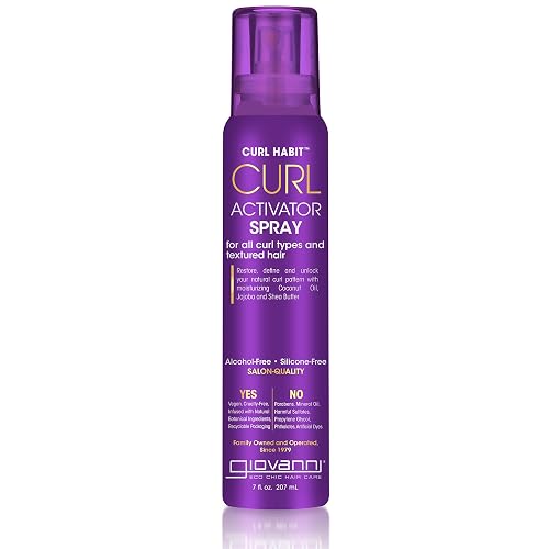 GIOVANNI Curl Habit Curl Activator Spray - Curl Refresher Spray, All Curl Types, Textured Hair, Restore and Define Natural Curl Pattern - 7 oz Beauty & Personal Care GIOVANNI