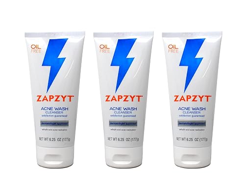ZAPZYT Acne Wash with Salicylic Acid 6.25 oz (Pack of 3) Beauty & Personal Care Zapzyt