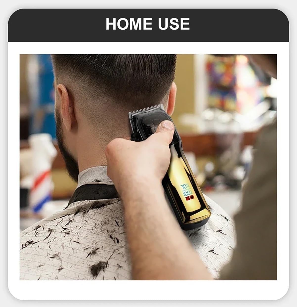 QDKVTNDJZ Hair Clippers for Men, Men's Barber Scissors Adjustable Electric Rechargeable Men's Barber Scissors(Green) Beauty and Personal Care QDKVTNDJZ