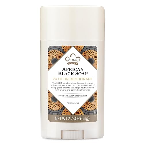 Nubian Heritage 24 Hour Natural Deodorant African Black Soap, 2.25 Oz Beauty & Personal Care Nubian Heritage