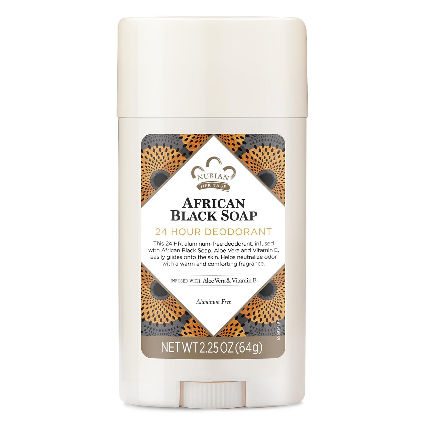 Nubian Heritage 24 Hour Natural Deodorant African Black Soap, 2.25 Oz Beauty & Personal Care Nubian Heritage