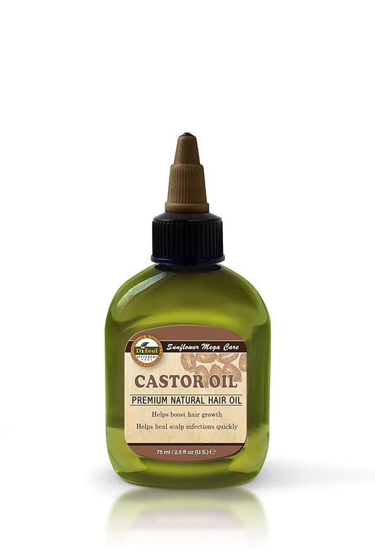 Difeel Mega Care Castor Oil 2.5 ounce - Natural Castor Oil for Hair Growth Beauty & Personal Care Difeel