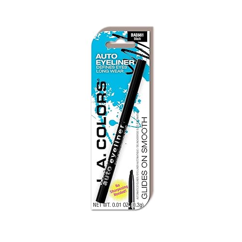 L.A. COLORS Automatic Eyeliner Pencil (Carded), Black CBAE661A Beauty & Personal Care L.A. COLORS