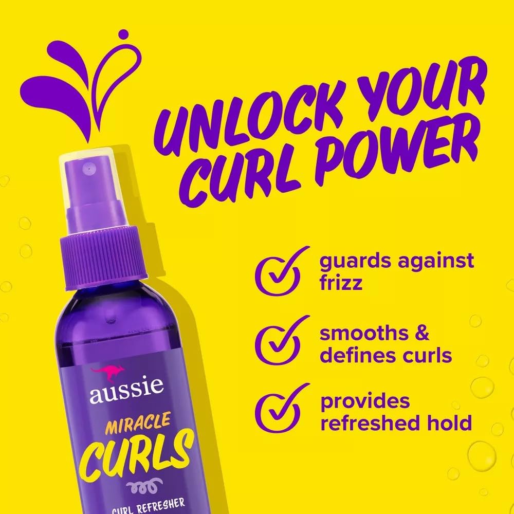 Aussie Miracle Curls 2nd day Curl Activator Coconut & Jojoba Oil 8.5 fl oz (Pack of 2) Beauty & Personal Care Aussie