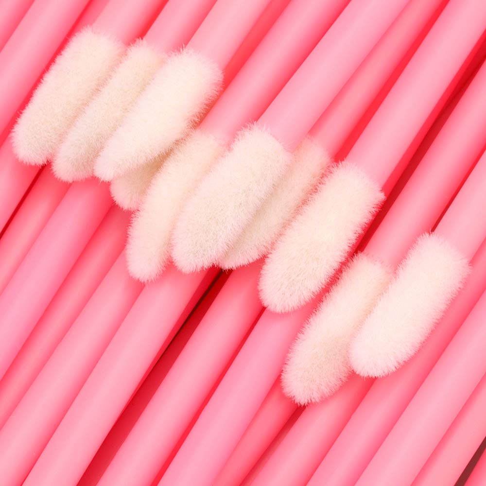 G2PLUS 200PCS Lip Gloss Applicators, Disposable Lip Brushes, Lipstick Gloss Wands Applicator Perfect Makeup Tool Kits (Pink) Beauty & Personal Care G2PLUS