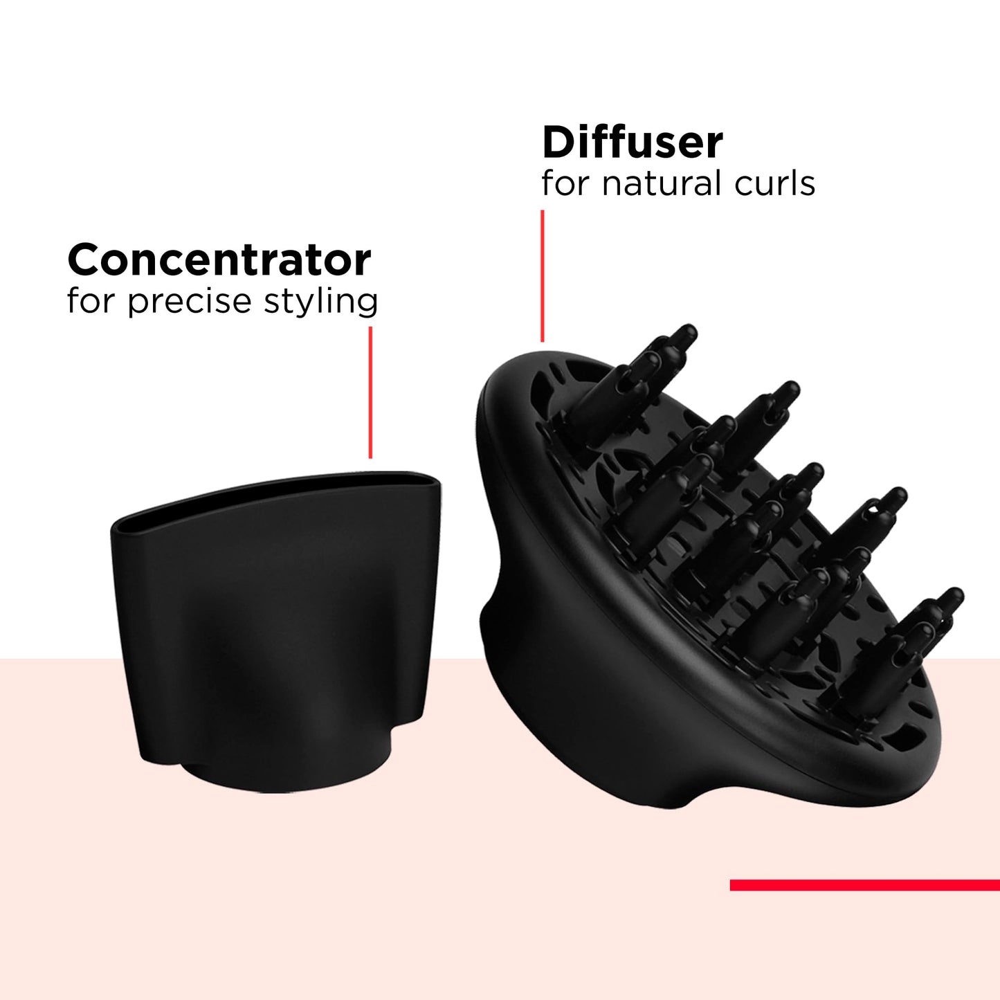 REVLON Dry Max Hair Dryer with Diffuser for Natural Curls| Prevents Frizz, Speeds Drying Time, and Reduces Damage, Plus Concentrator for Precise Beauty & Personal Care REVLON