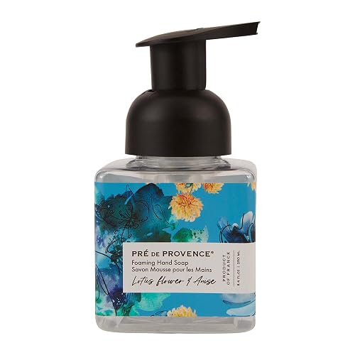 Pre de Provence Le Jardin Collection Scented Foaming Hand Soap, Gentle & Moisturizing, Infused with Jojoba & Cotton Seed Oils, 250 ml, Lotus Flower Beauty & Personal Care Pre de Provence