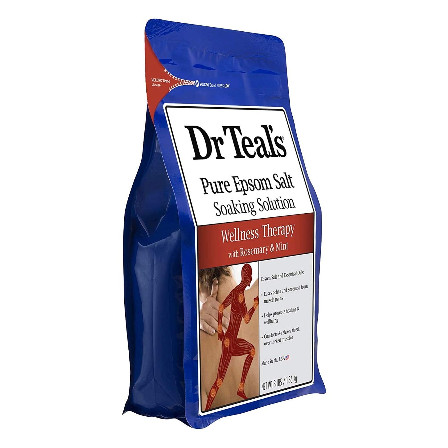 Dr Teal's Epsom Salt Bath Combo Pack (6 lbs Total), Soothe & Sleep with Lavender, and Wellness Therapy with Rosemary and Mint Beauty and Personal Care Dr Teal's