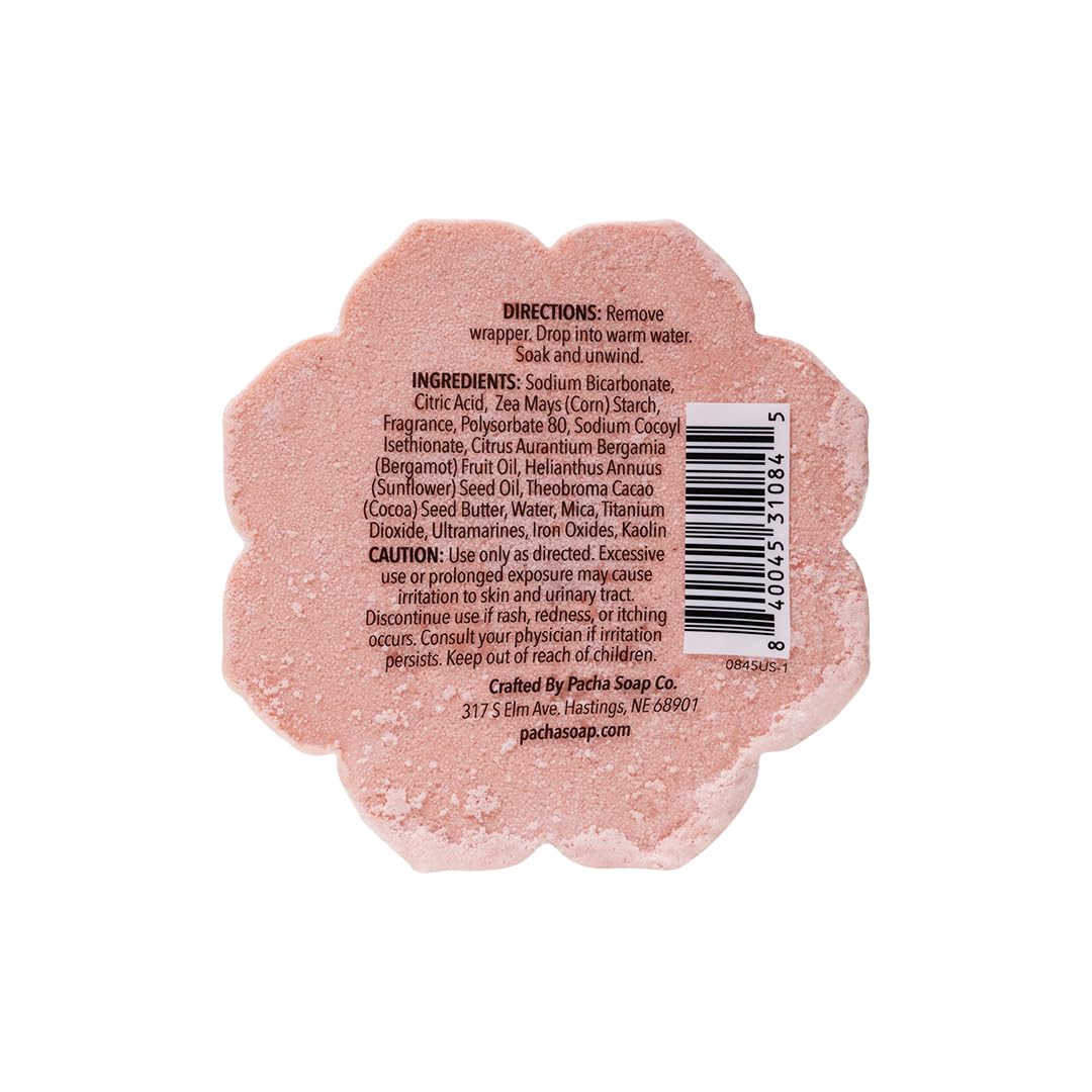 Pacha SOAP Bath Bomb 3 Pack | Nourishing, Moisturizing, White Blossom & Fig, Clean Ingredients & Handcrafted in The USA, 5 oz Each Beauty & Personal Care Pacha Soap Co