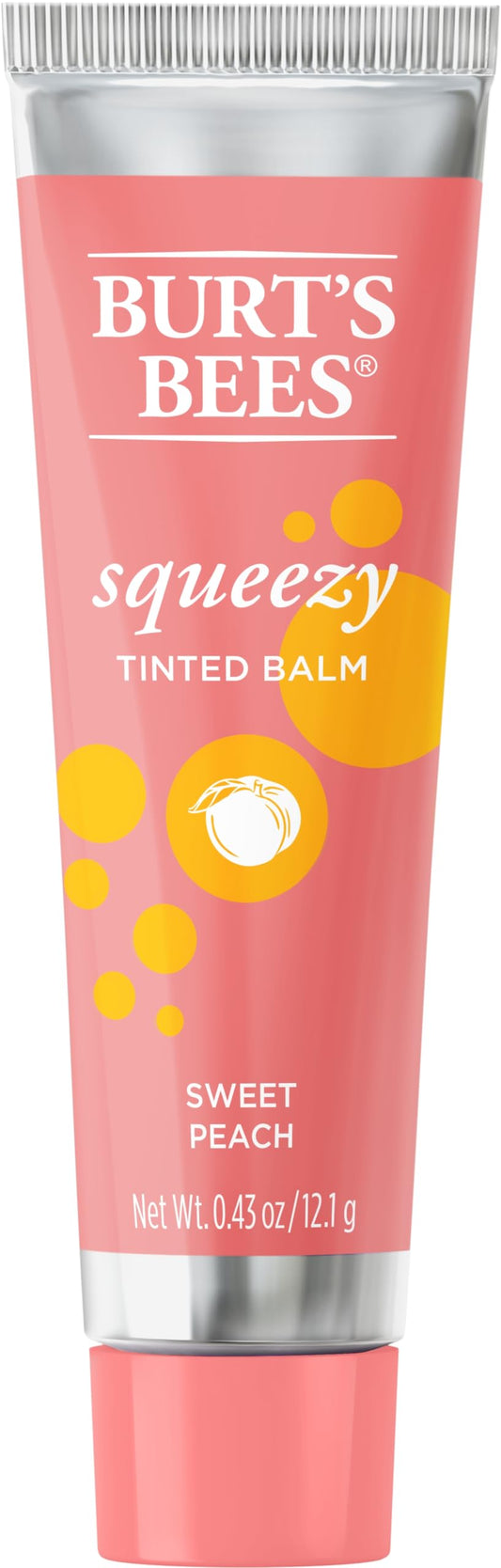 Burts Bees, Squeezy Tinted Lip Balm - Sweet Peach, 0.33 Ounce Beauty & Personal Care Burt's Bees