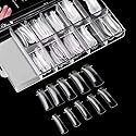 Beuniar Nail Extension Form Tips Clear 100pcs Poly Gel Acrylic Nails Mold Artificial Dual Forms System UV Gel DIY Polish Manicure Tool 100PCs/Case Beauty & Personal Care Beuniar