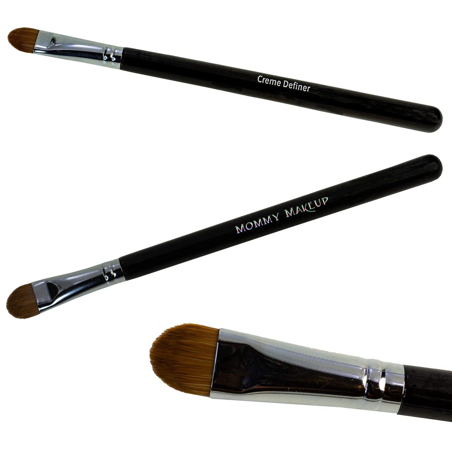 Creme Definer Eyeshadow Brush (1 Pc) Soft & Thick Premium Synthetic Vegan Bristles, Flat Cream Eye Shadow Brush for Makeup Artist-Quality Results Beauty & Personal Care Mommy Makeup