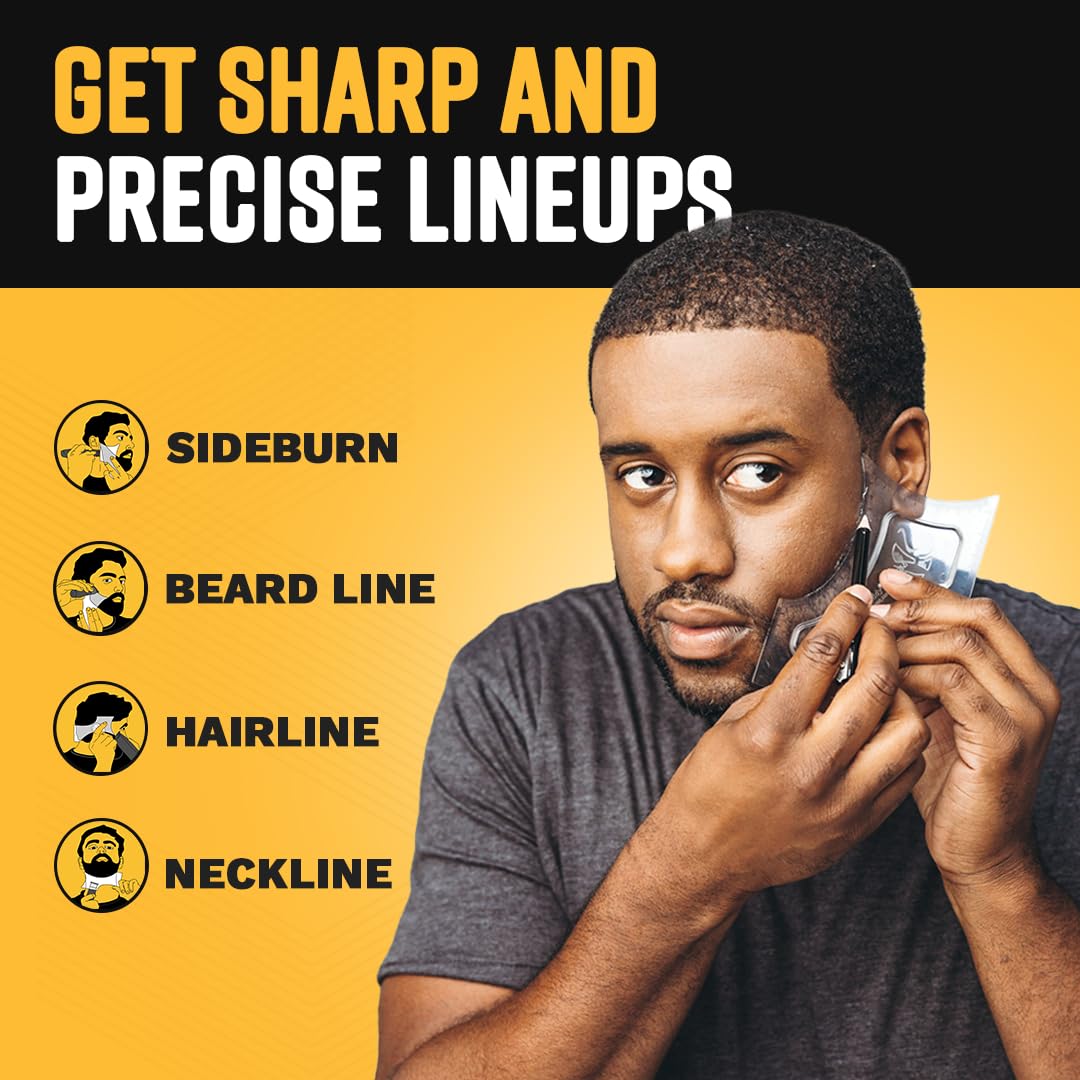 The Cut Buddy Original Shaping Tool, Clear Beard and Hairline Template with Bonus Tracer Pencil, As Seen on Shark Tank Beauty and Personal Care The Cut Buddy