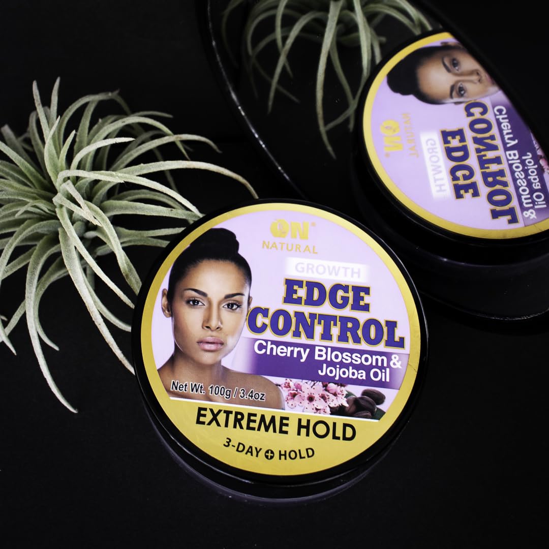 On Natural Edge Control Extreme Hold-Cherry Blossom and Jojoba Oil 3.4oz Beauty & Personal Care On Natural