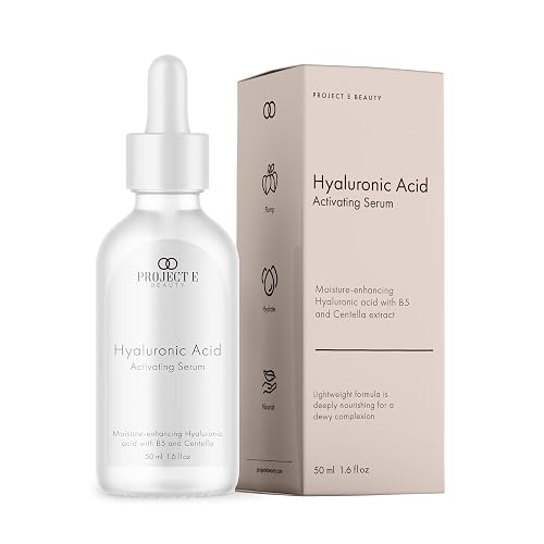 Hyaluronic Acid Activating Serum by Project E Beauty | Anti-Aging Serum for the Face | Plumping & Hydrating Facial Skin Care | Removes Dark Spots Beauty & Personal Care Project E Beauty