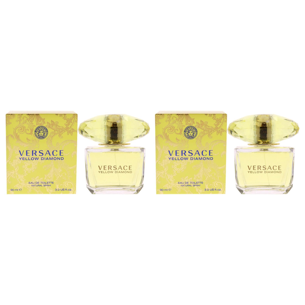 Versace Versace Yellow Diamond EDT Spray Women 3 oz Pack of 2