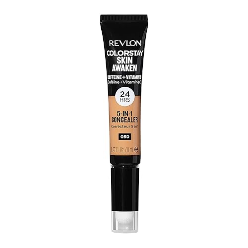 Revlon ColorStay Skin Awaken 5-in-1 Concealer, Lightweight, Creamy Longlasting Face Makeup with Caffeine & Vitamin C, For Imperfections, Dark Circles Beauty & Personal Care REVLON