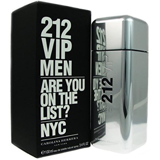 Carolina Herrera 212 Vip Eau De Toilette Spray for Men, 3.4 Ounce (Packaging may vary) Beauty & Personal Care Carolina Herrera