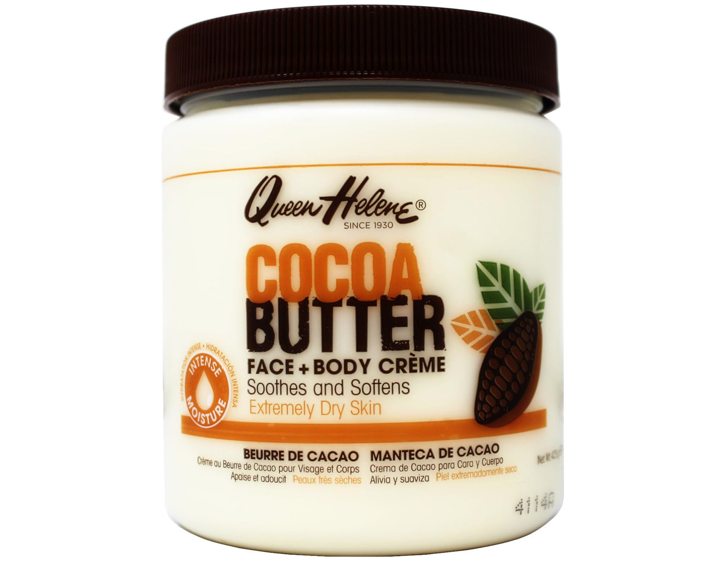 Queen Helene Cocoa Butter Moisturizing Kit, Face + Body Crème 15 oz and 100% Cocoa Butter Lip Balm 1 oz for Dry Skin and Lips Beauty & Personal Care Queen Helene