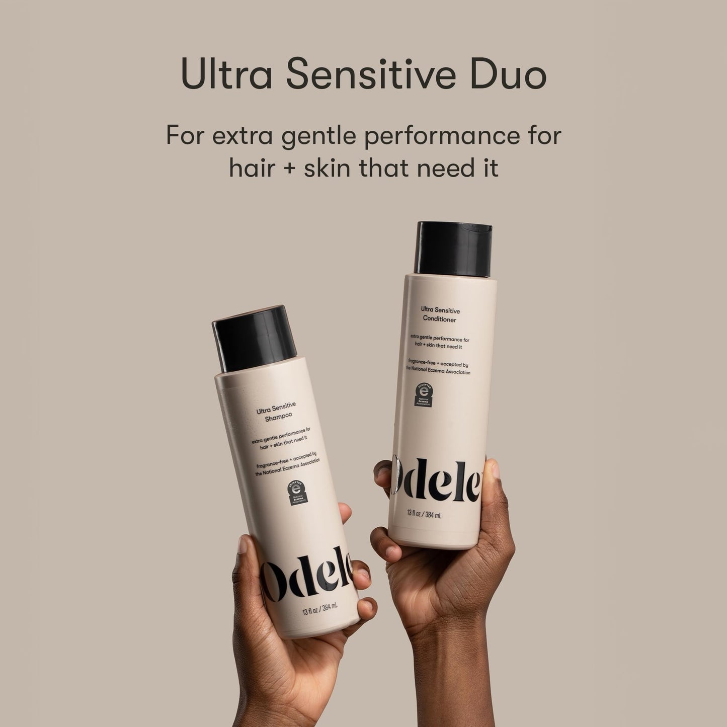 Odele Sulfate-Free Ultra-Sensitive Shampoo & Conditioner Set for Extra Gentle Cleansing and All Hair Types, 13 Fl Oz Each (2-Pack) Beauty & Personal Care Odele