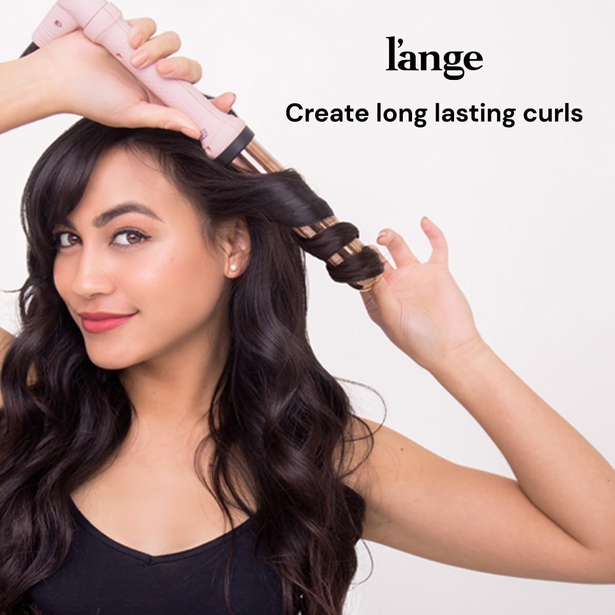 L'ANGE HAIR Ondulé 25MM Titanium Curling Wand | Professional Hot Tools Curling Iron 1 Inch | Salon Hair Styling Wands for Beach Waves | Best Hair Beauty & Personal Care L'ANGE HAIR
