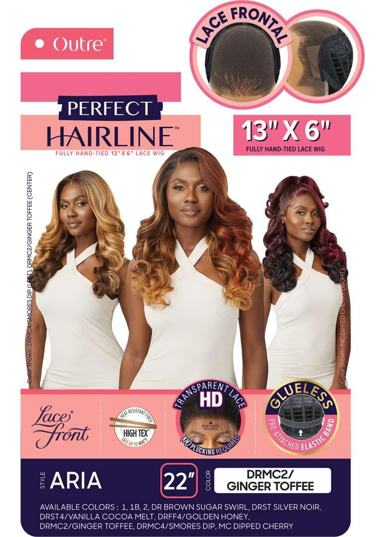 Outre Lace Front Wig - Perfect Hair Line 13X6 - Aria (DRST4/VANILLA COCOA MELT)