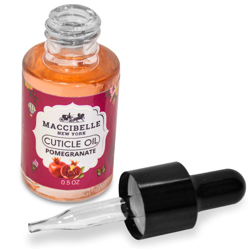 Maccibelle Cuticle Oil 0.5 oz for Dry Cracked Cuticles (Pomegranate) Beauty & Personal Care Maccibelle