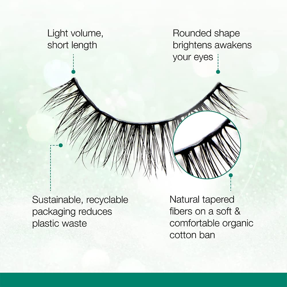 Ardell Eco Lashes 451, Sustainable Fibers False Eyelashes, Organic Cotton Band, Lightweight Natural Look, 1 Pair Beauty & Personal Care Ardell