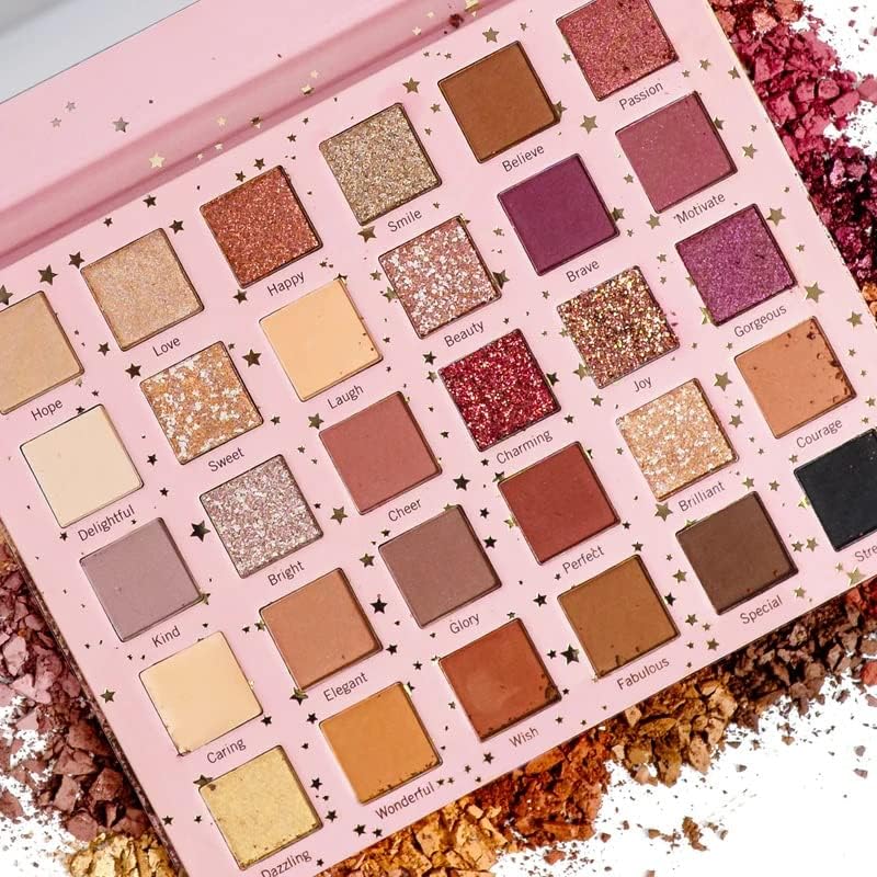 Sistar Sistarship You Are My Dream 30 Color Eye Shadow Palette Essential Soft Ultra-Velvety Neutral and Pink Shades Beauty & Personal Care Sistar