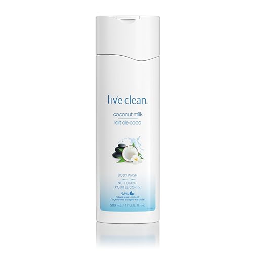Live Clean Body Wash, Moisturizing Coconut Milk, 17 Oz Beauty & Personal Care Live Clean